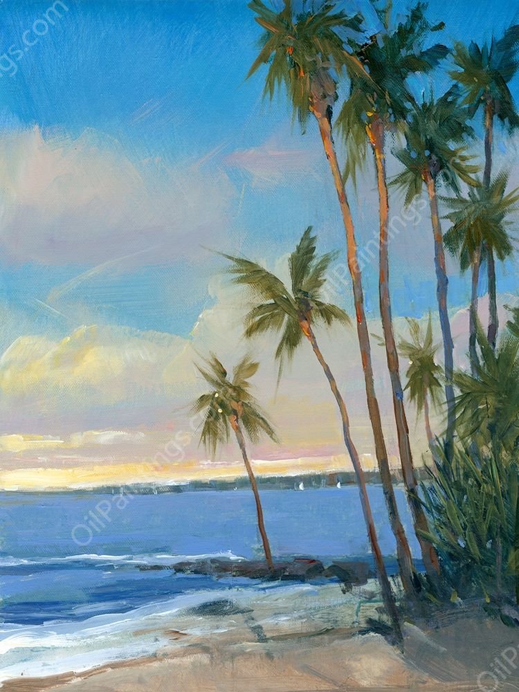 Tropical Breeze I by Tim O'Toole - Hand-Painted Oil Painting Reproduction