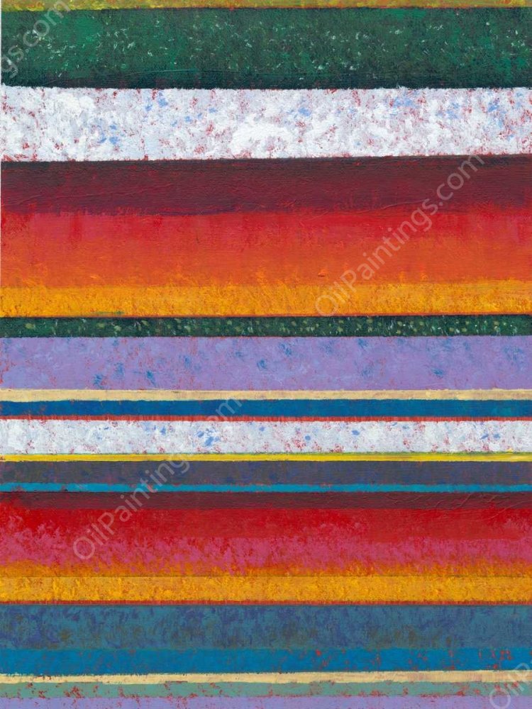 Tulip Fields II by Tim O'Toole - Hand-Painted Oil Painting Reproduction