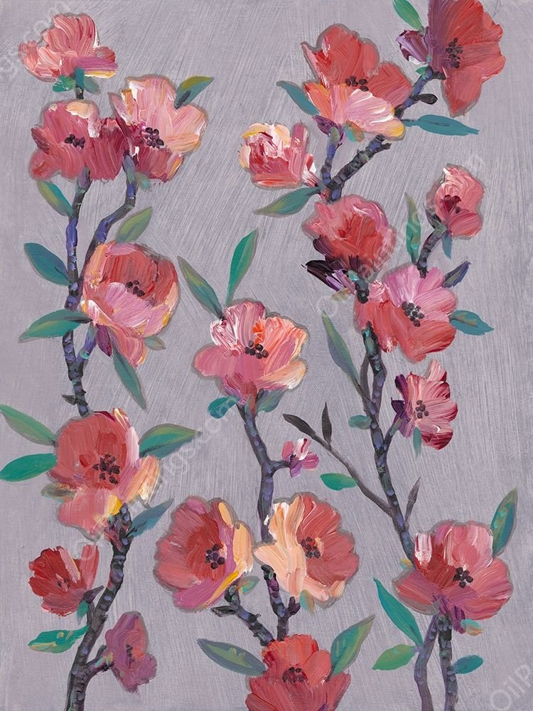 Twigs in Bloom I by Tim O'Toole - Hand-Painted Oil Painting Reproduction