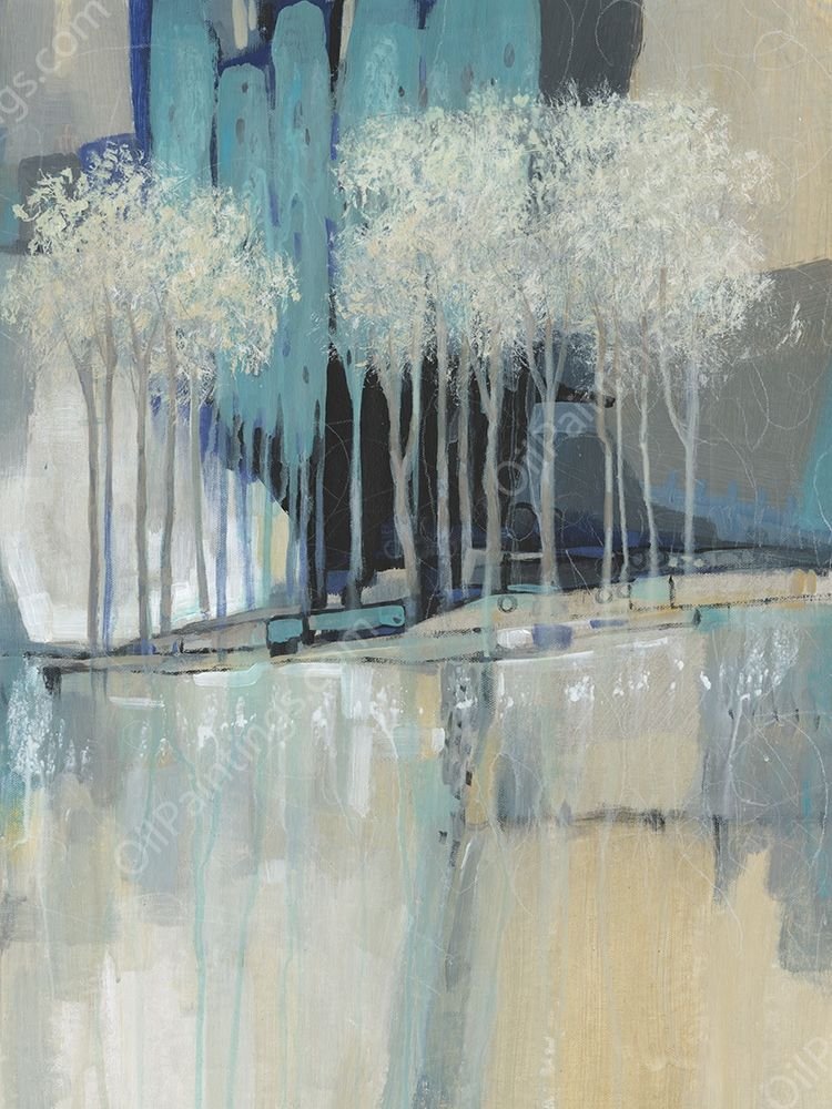 Whimsical Treeline II by Tim O'Toole - Hand-Painted Oil Painting Reproduction