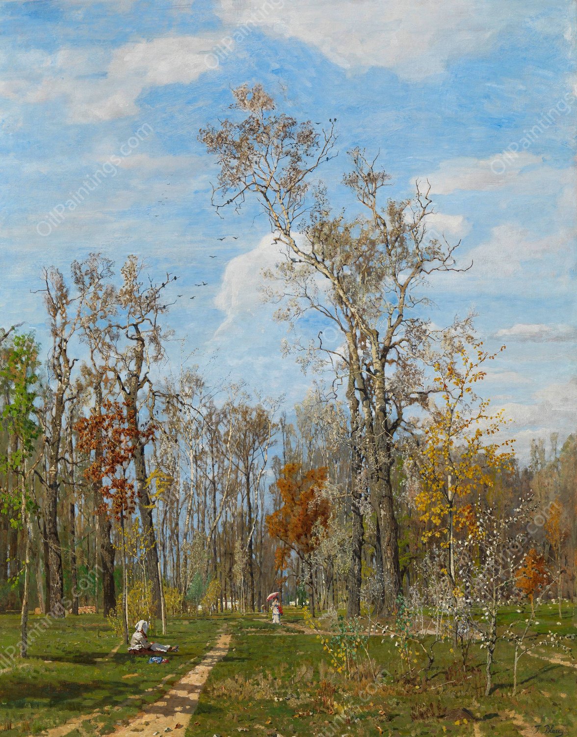 In der Krieau  by Tina Blau - Hand-Painted Oil Painting Reproduction