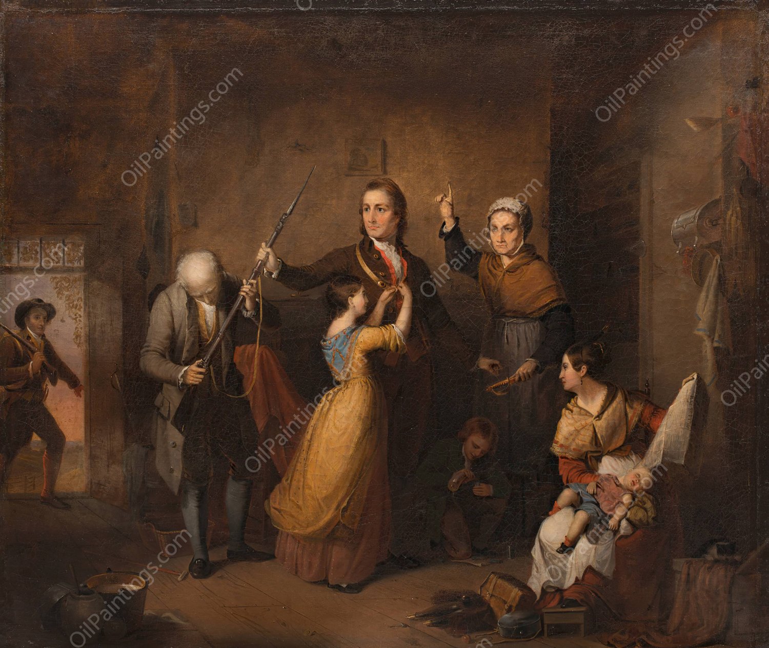 Spirit of '76  by Tompkins Harrison Matteson - Hand-Painted Oil Painting Reproduction