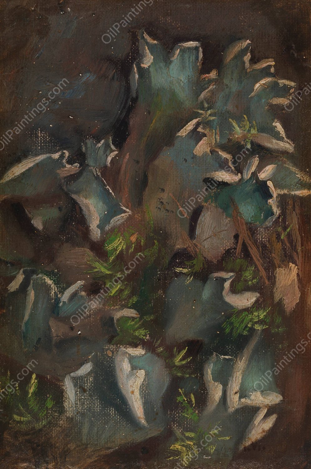 Lichen  by Torsten Wasastjerna - Hand-Painted Oil Painting Reproduction