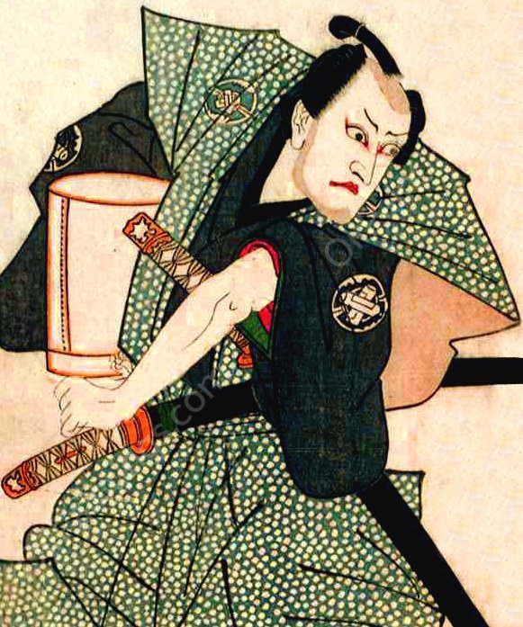 Utaemon Nakamura III  by Toyokuni Utagawa - Hand-Painted Oil Painting Reproduction