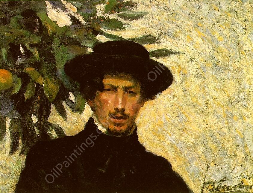 Self Portrait also known as As a Young Man by Umberto Boccioni - Hand-Painted Oil Painting Reproduction