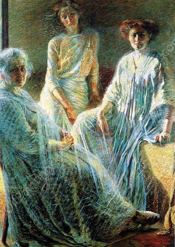 The Women by Umberto Boccioni - Hand-Painted Oil Painting Reproduction