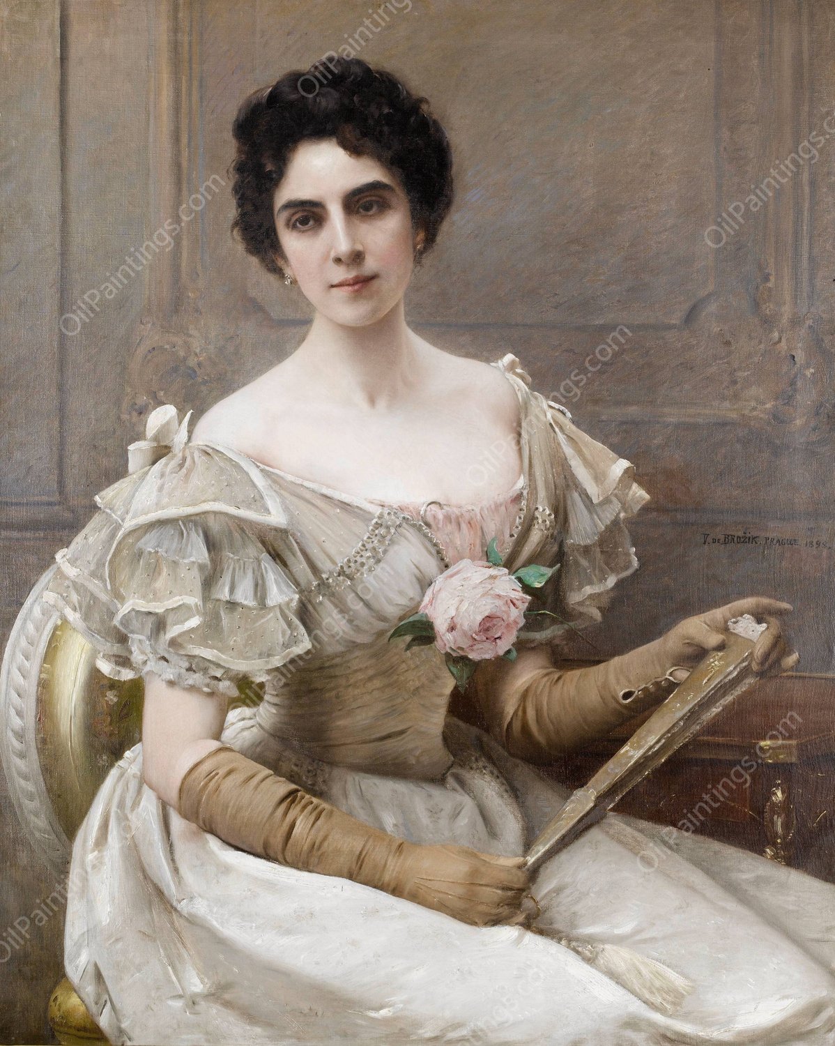 At the ball  by Vaclav Brozik - Hand-Painted Oil Painting Reproduction