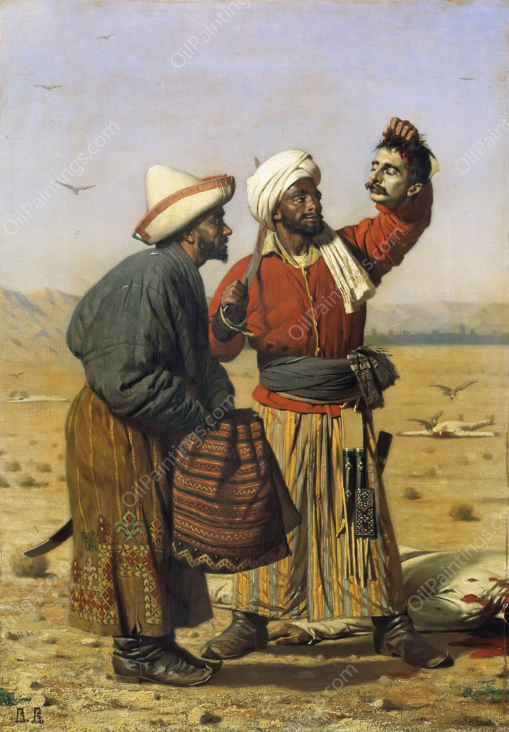After a success  by Vasily Vereshchagin - Hand-Painted Oil Painting Reproduction