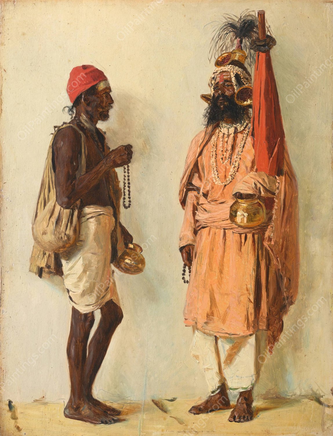 Fakirs  by Vasily Vereshchagin - Hand-Painted Oil Painting Reproduction