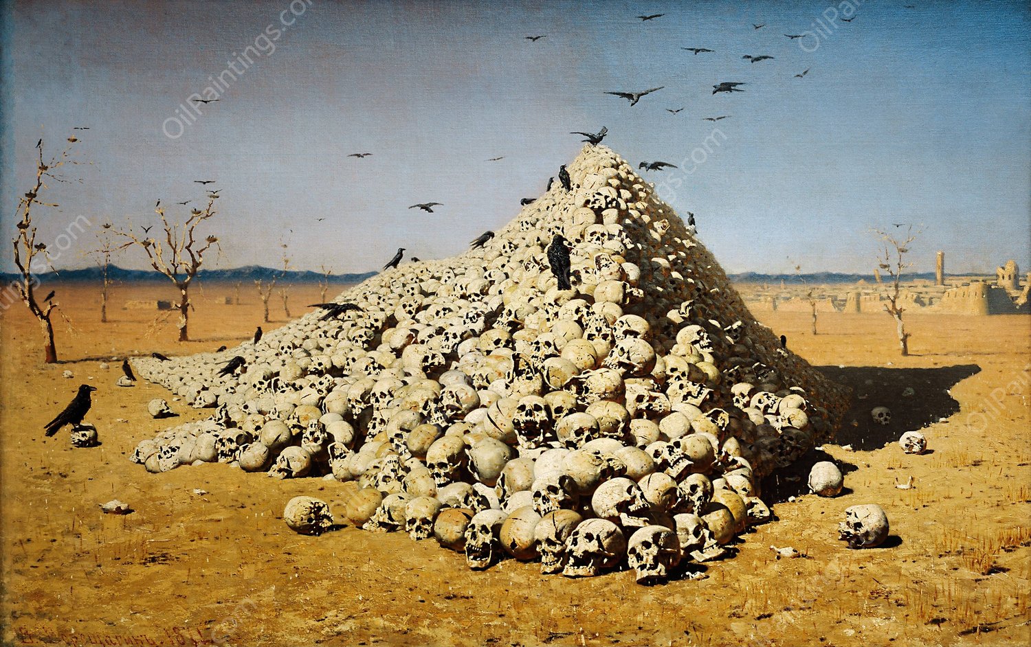 The Apotheosis of War  by Vasily Vereshchagin - Hand-Painted Oil Painting Reproduction