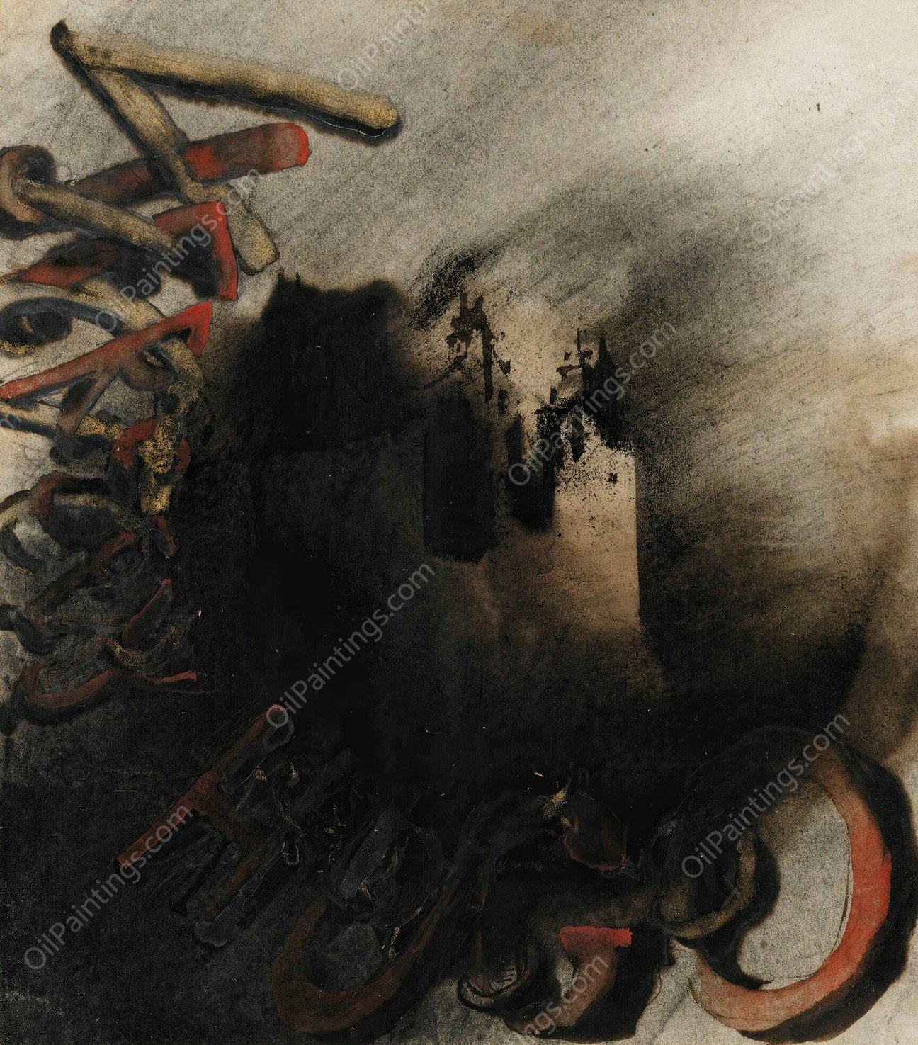 Nocturnal Vision  by Victor Hugo - Hand-Painted Oil Painting Reproduction