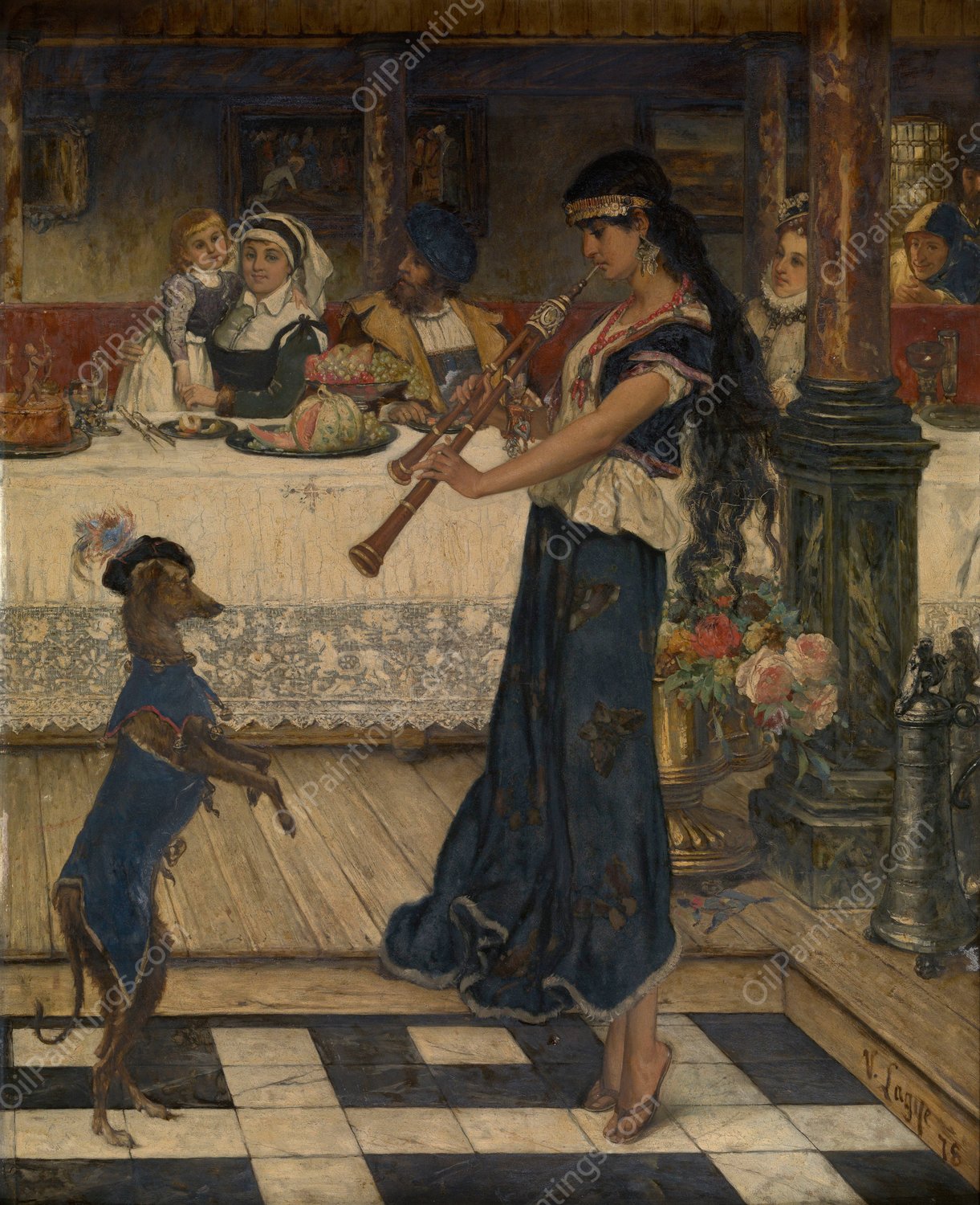 Gipsy  by Victor Lagye - Hand-Painted Oil Painting Reproduction