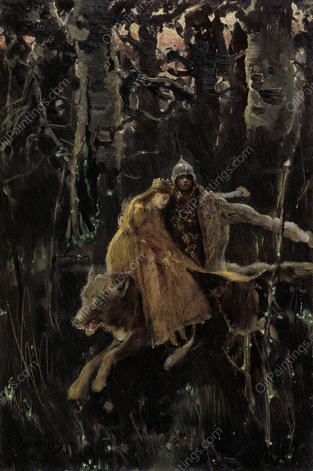 Ivan Zarevitsh  by Victor Mikhailovich Vasnetsov - Hand-Painted Oil Painting Reproduction