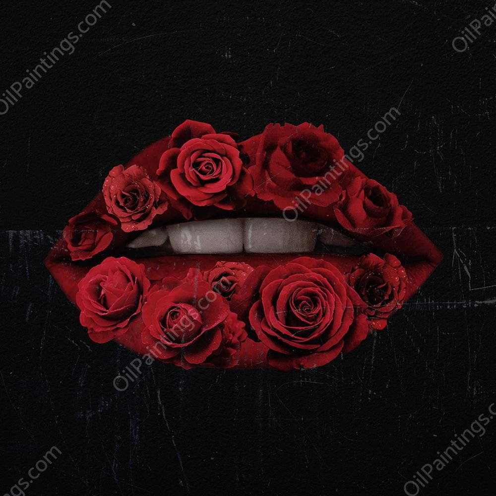 Glam Kiss I by Victoria Barnes - Hand-Painted Oil Painting Reproduction