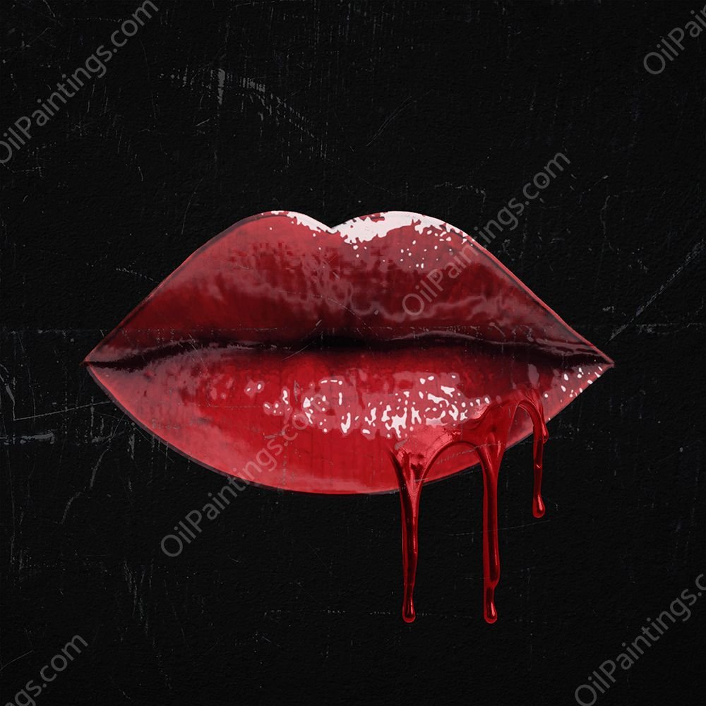 Glam Kiss II by Victoria Barnes - Hand-Painted Oil Painting Reproduction