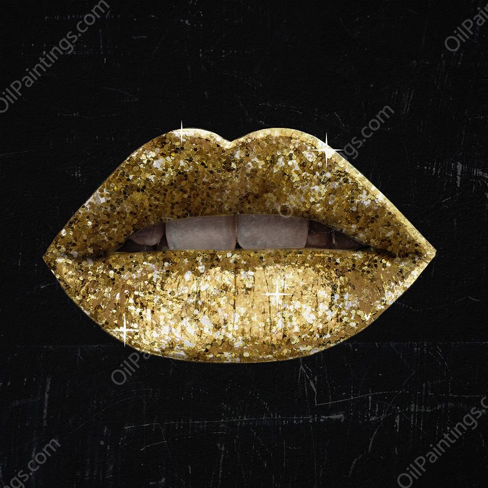 Glam Kiss III by Victoria Barnes - Hand-Painted Oil Painting Reproduction