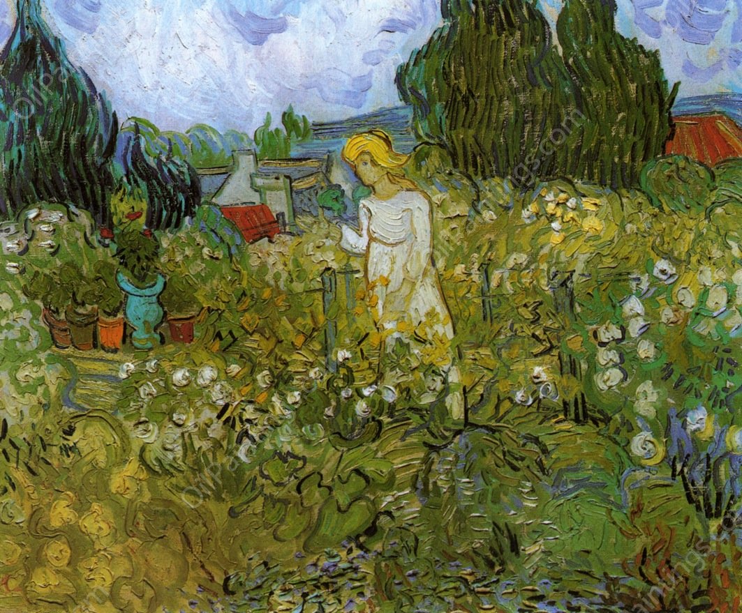 Marguerite Gachet in the Garden by Vincent van Gogh - Hand-Painted Oil Painting Reproduction