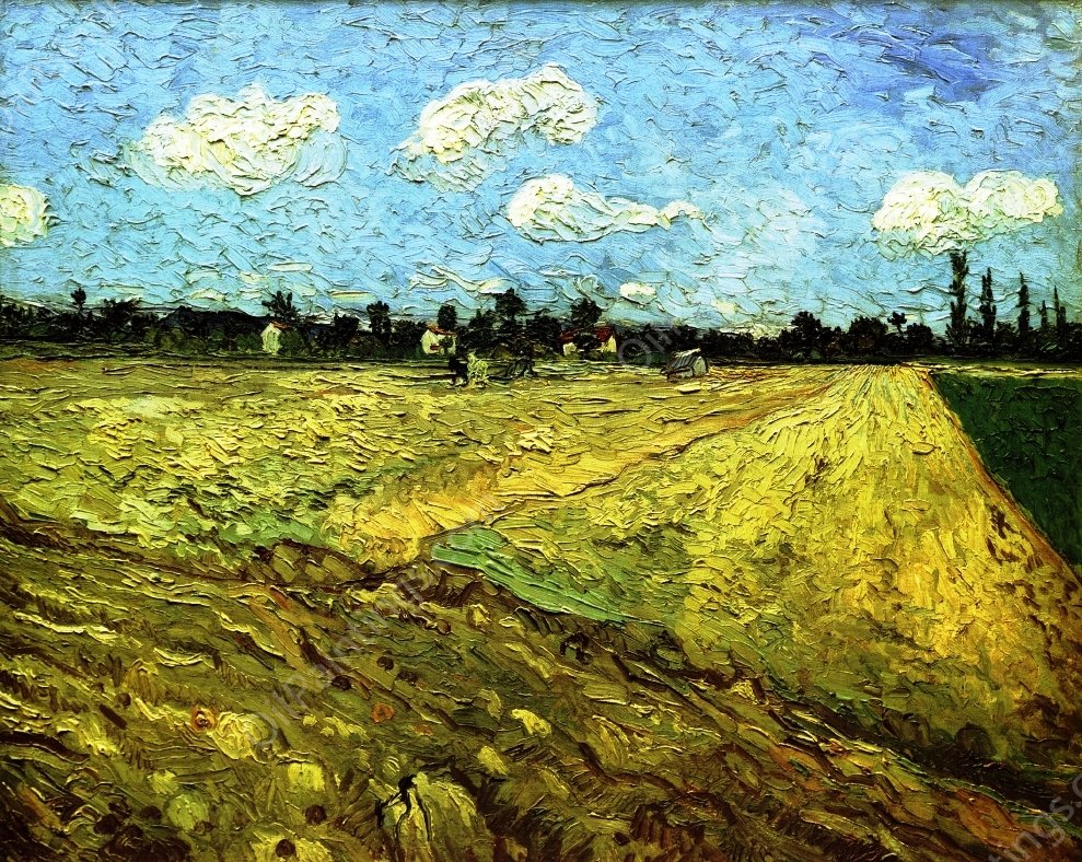 Plowed Field by Vincent van Gogh - Hand-Painted Oil Painting Reproduction