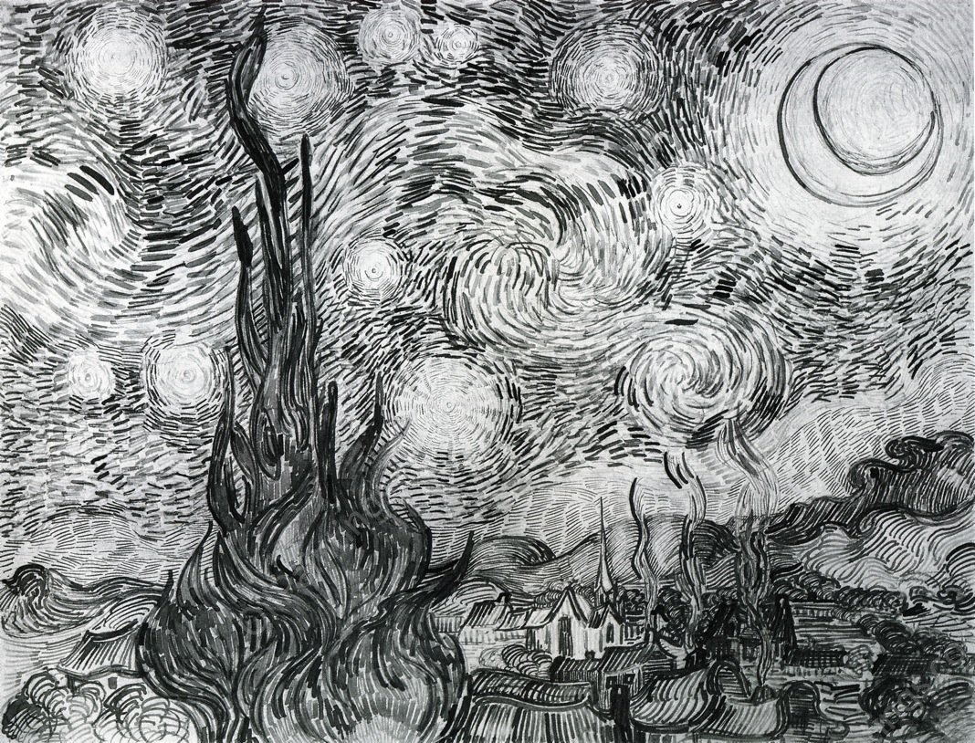 Starry Night by Vincent van Gogh - Hand-Painted Oil Painting Reproduction