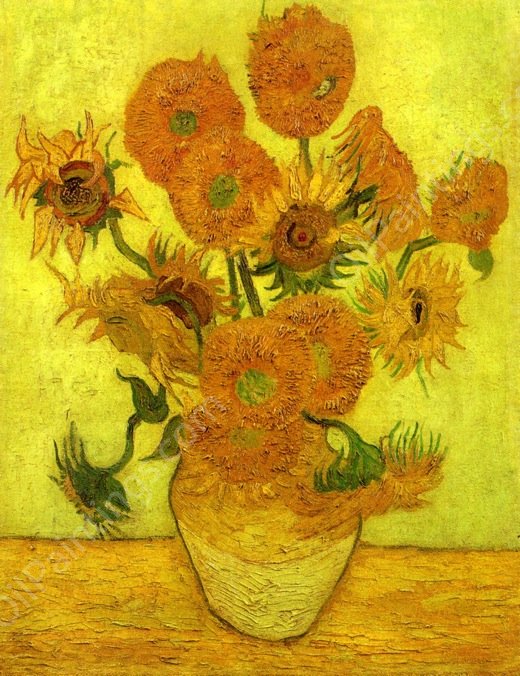 Still Life: Vase with Fourteen Sunflowers by Vincent van Gogh - Hand-Painted Oil Painting Reproduction