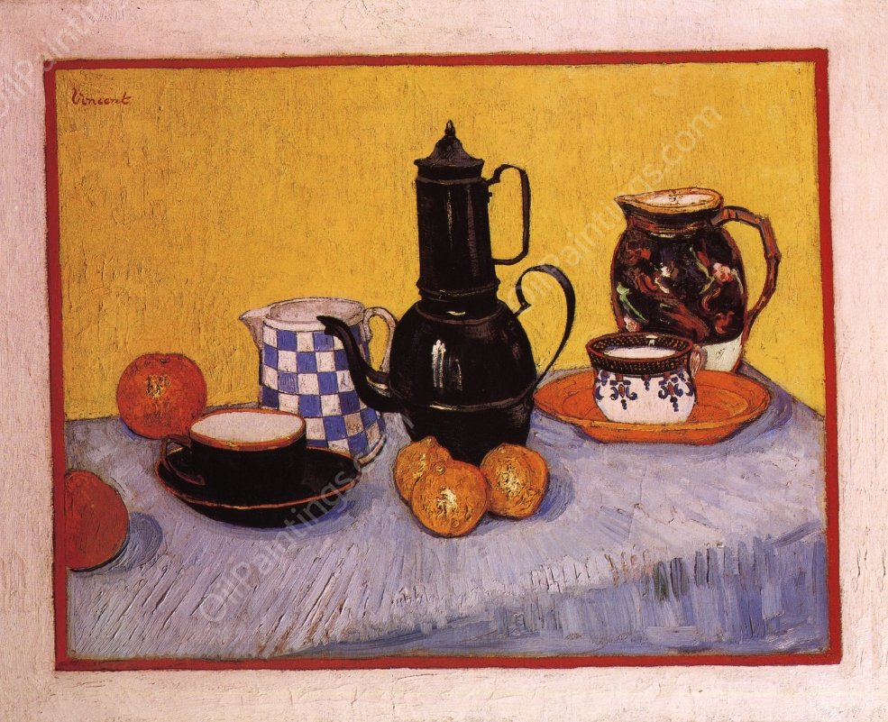 Still Life with Coffeepot by Vincent van Gogh - Hand-Painted Oil Painting Reproduction