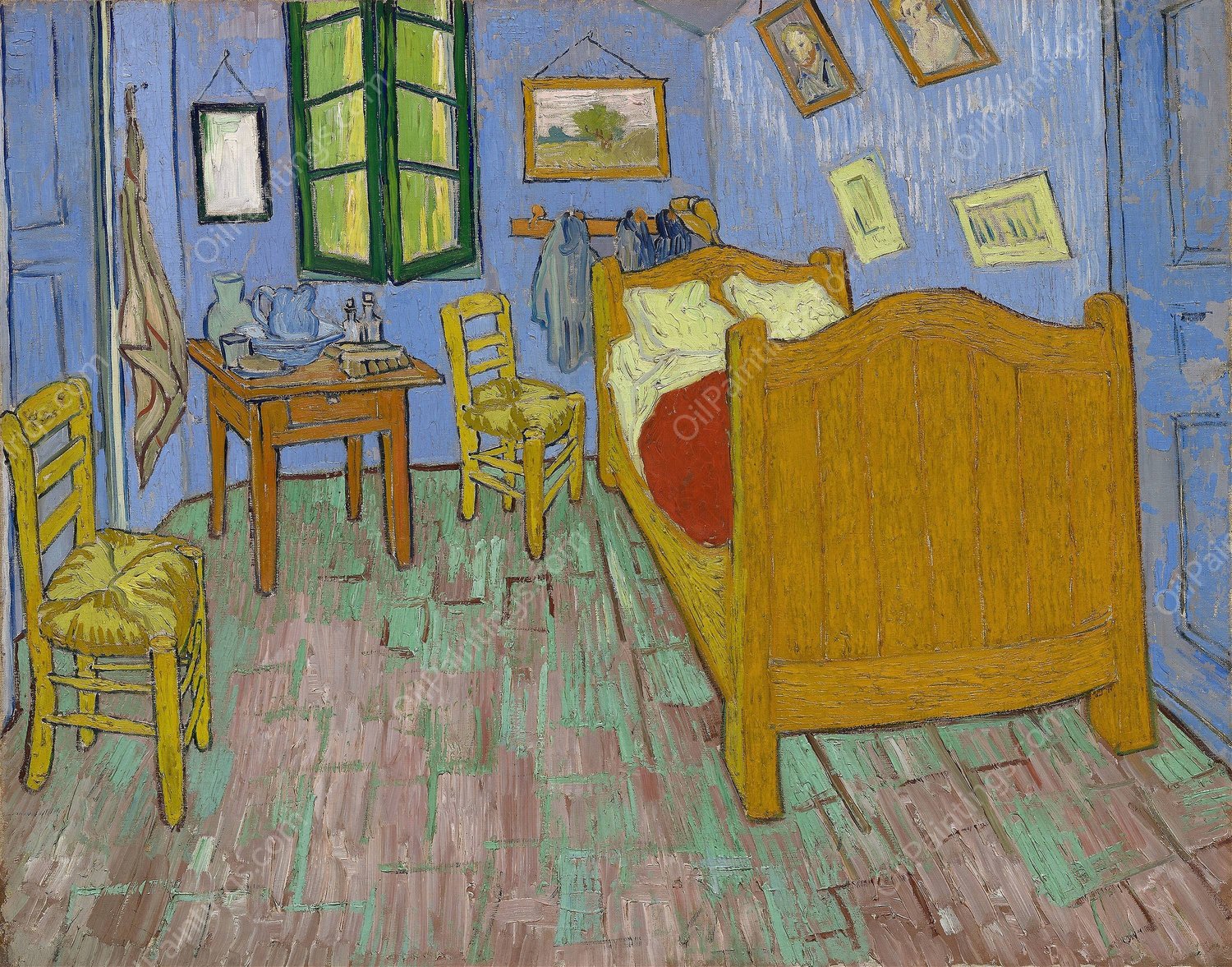 The Bedroom  by Vincent van Gogh - Hand-Painted Oil Painting Reproduction