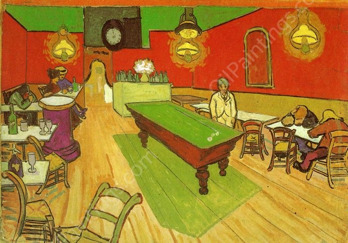 The Night Cafe in Arles by Vincent van Gogh - Hand-Painted Oil Painting Reproduction