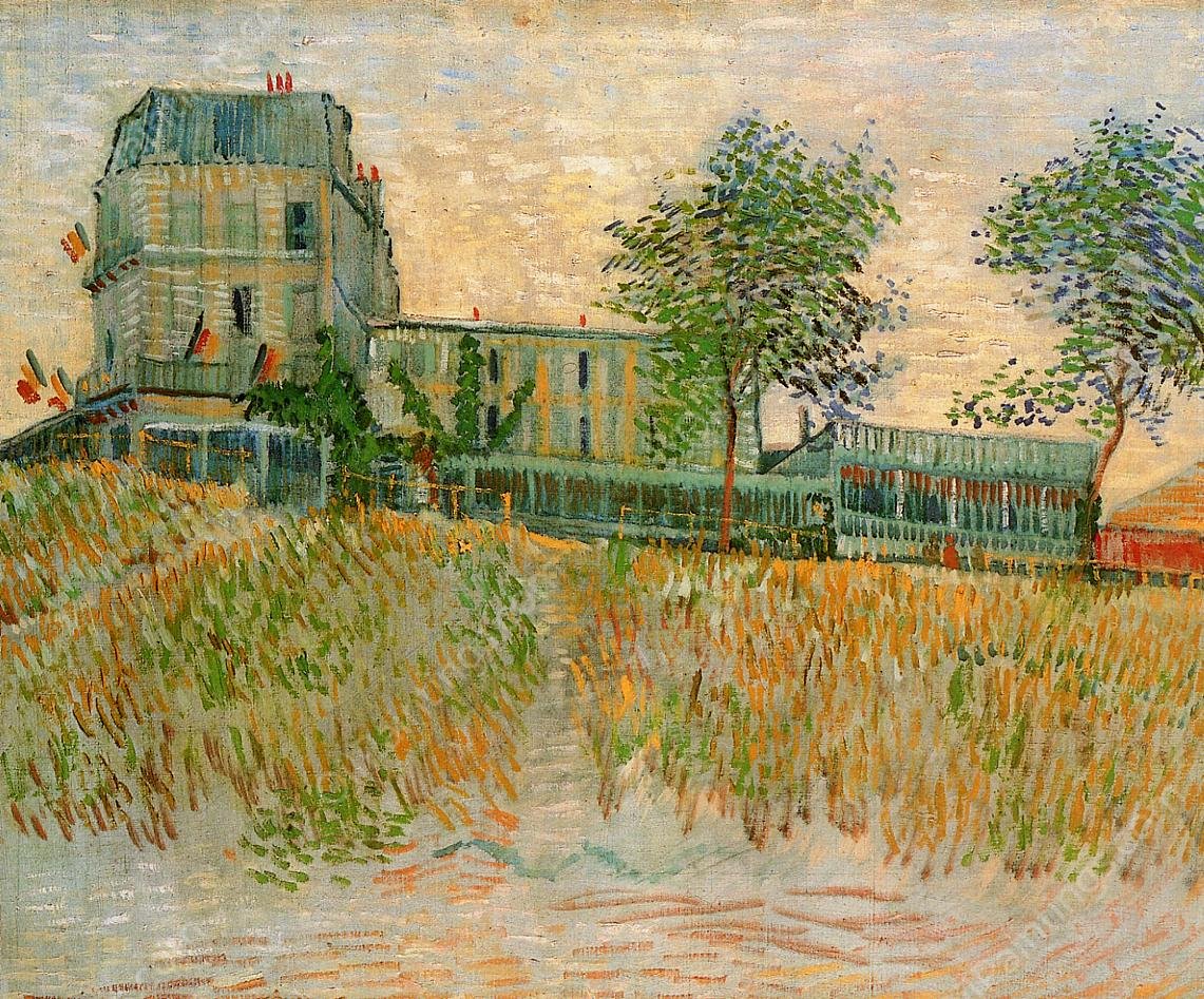 The Restaurant de la Sirene at Asnieres by Vincent van Gogh - Hand-Painted Oil Painting Reproduction
