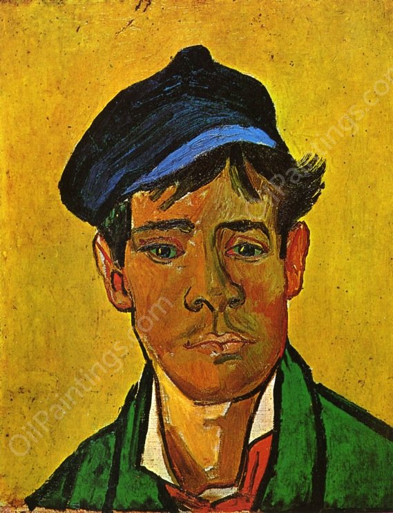 Young Man with a Cap by Vincent van Gogh - Hand-Painted Oil Painting Reproduction