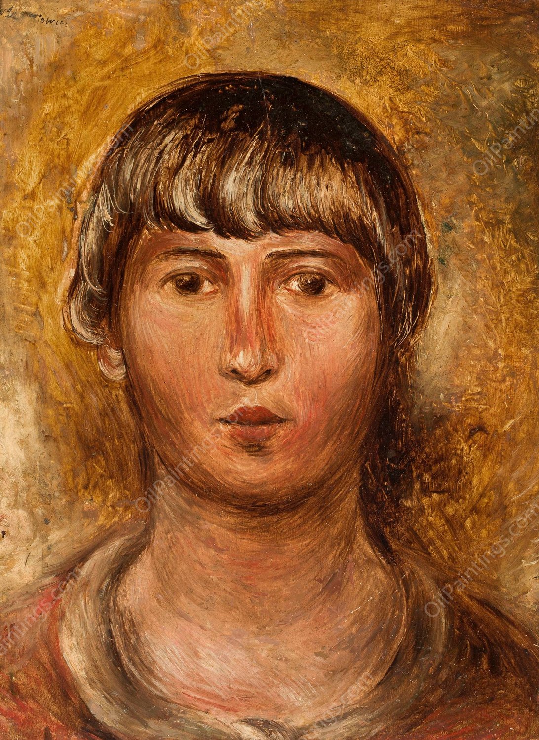 Glowa zony  by Waclaw Wasowicz - Hand-Painted Oil Painting Reproduction