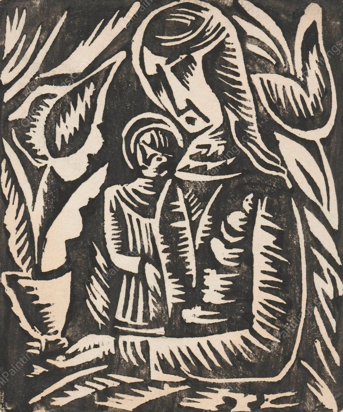 Madonna  by Waclaw Wasowicz - Hand-Painted Oil Painting Reproduction