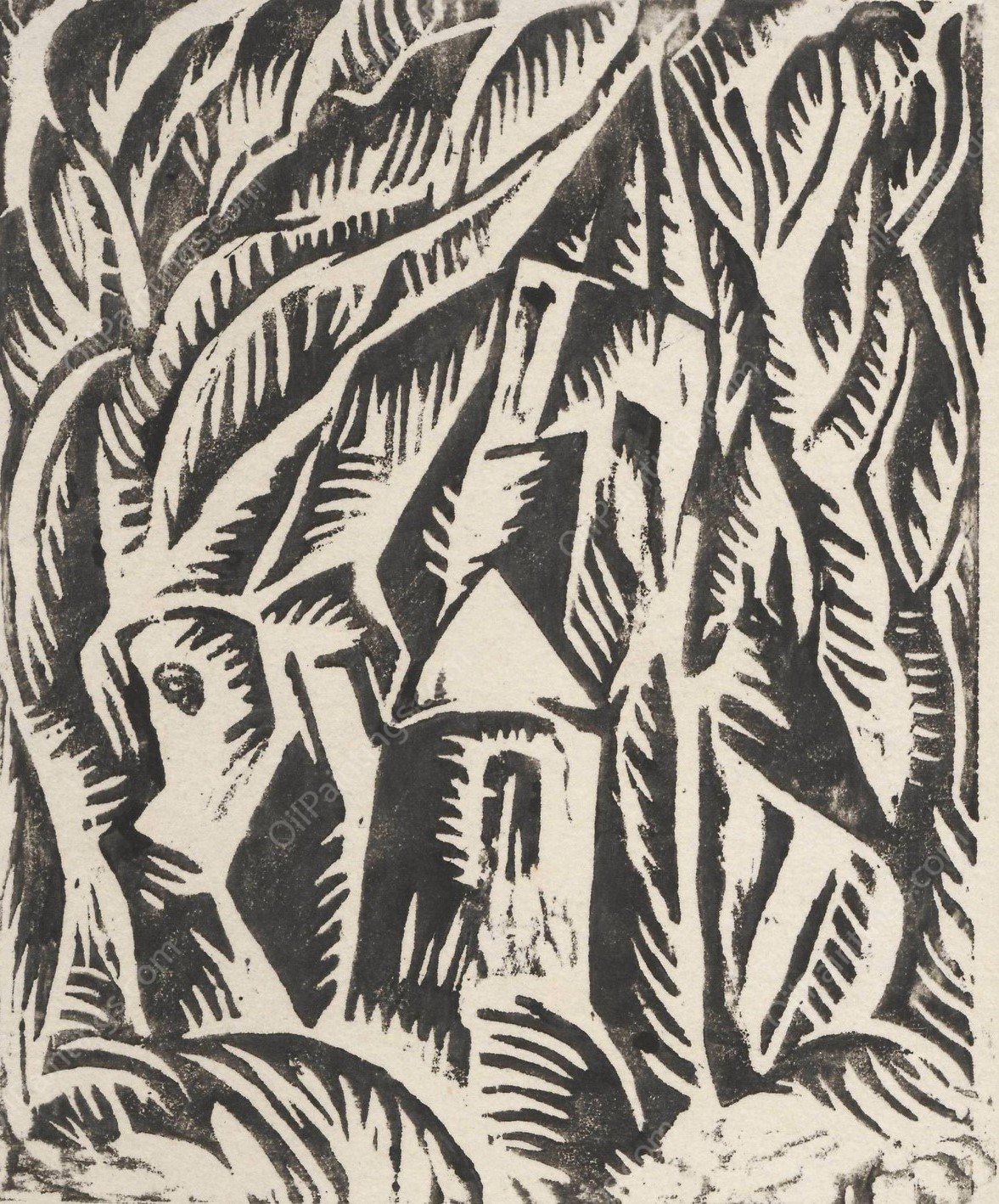 Pejzaz z koSciolkiem  by Waclaw Wasowicz - Hand-Painted Oil Painting Reproduction