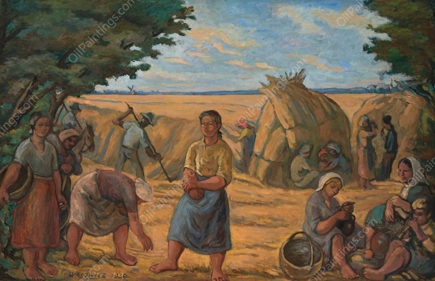 Summer  by Waclaw Wasowicz - Hand-Painted Oil Painting Reproduction