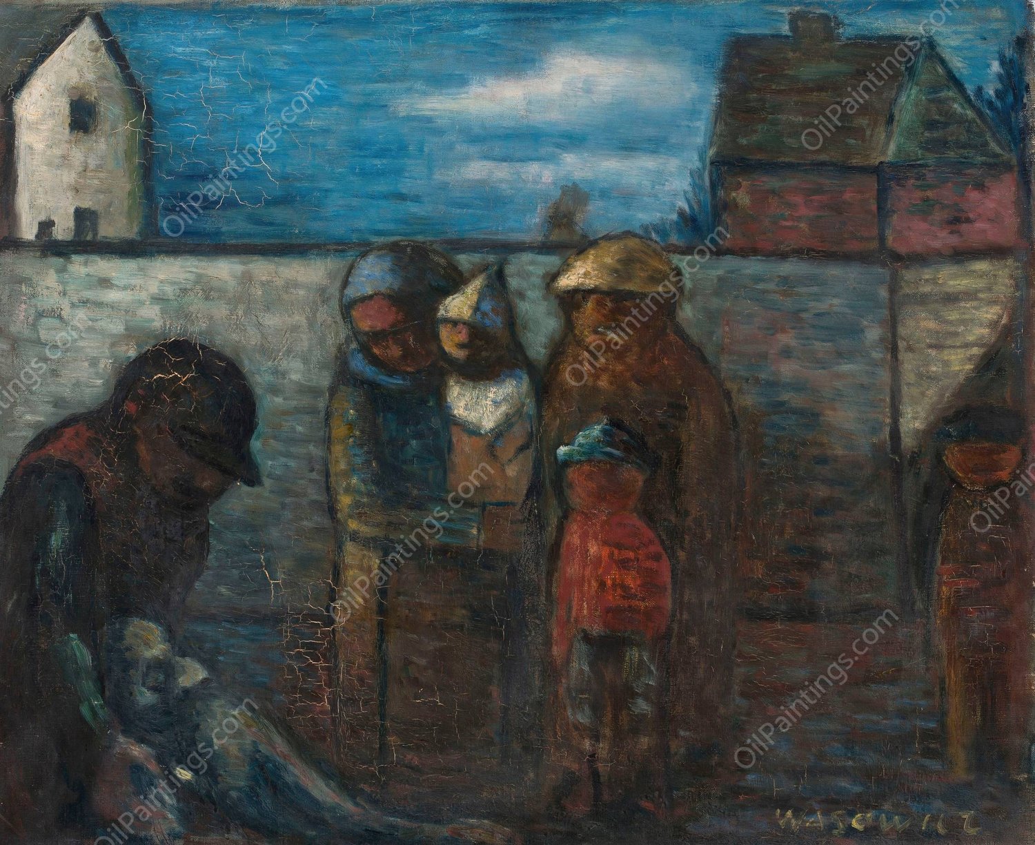 Wypadek  by Waclaw Wasowicz - Hand-Painted Oil Painting Reproduction