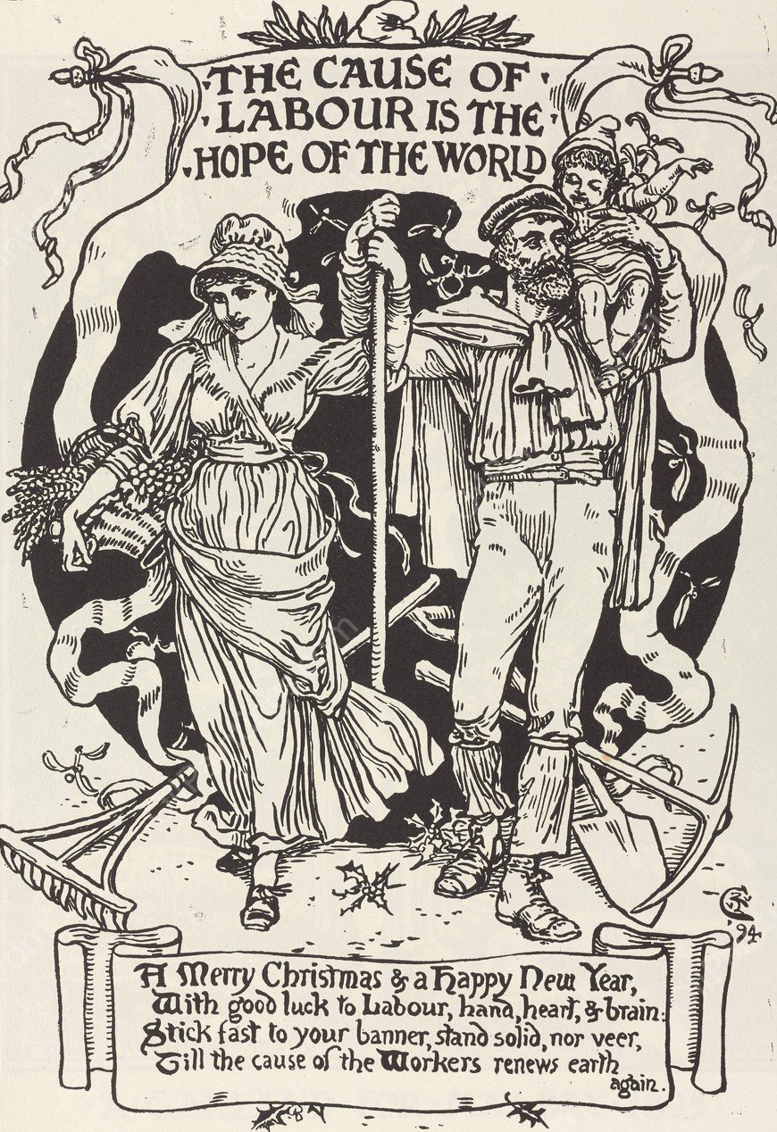 Cartoons for the cause Pl.11  by Walter Crane - Hand-Painted Oil Painting Reproduction