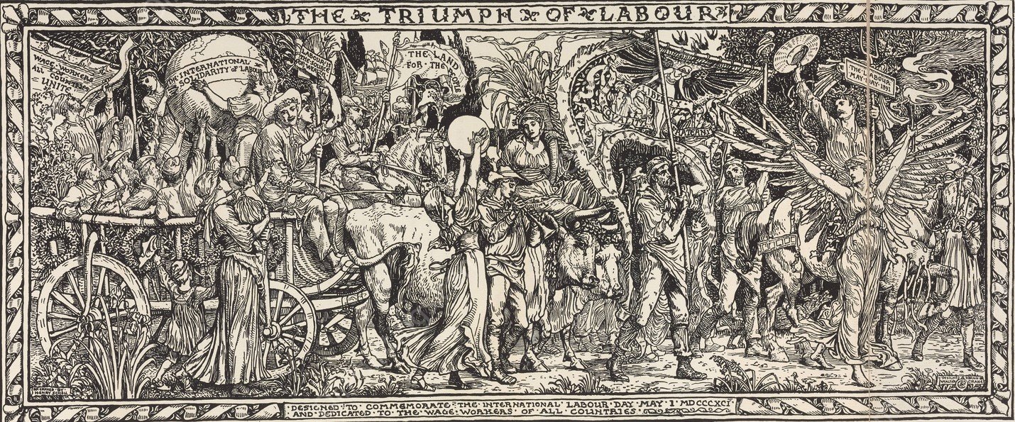 Cartoons for the cause Pl.8  by Walter Crane - Hand-Painted Oil Painting Reproduction