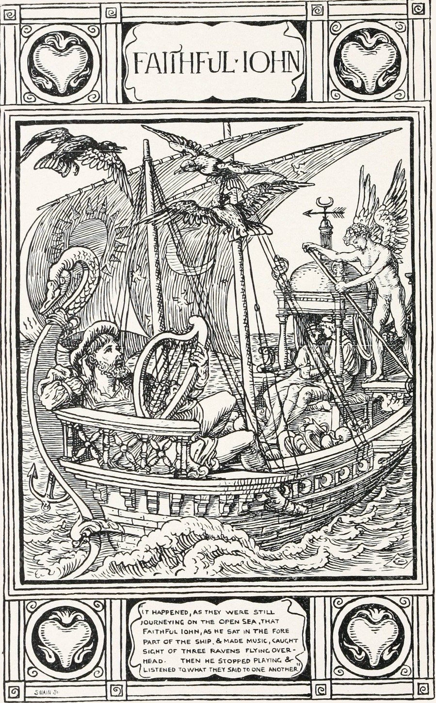 Faithful John  by Walter Crane - Hand-Painted Oil Painting Reproduction