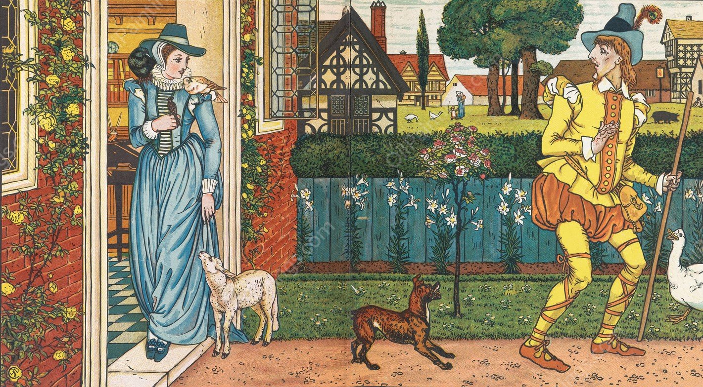 Goody Two Shoes 3  by Walter Crane - Hand-Painted Oil Painting Reproduction