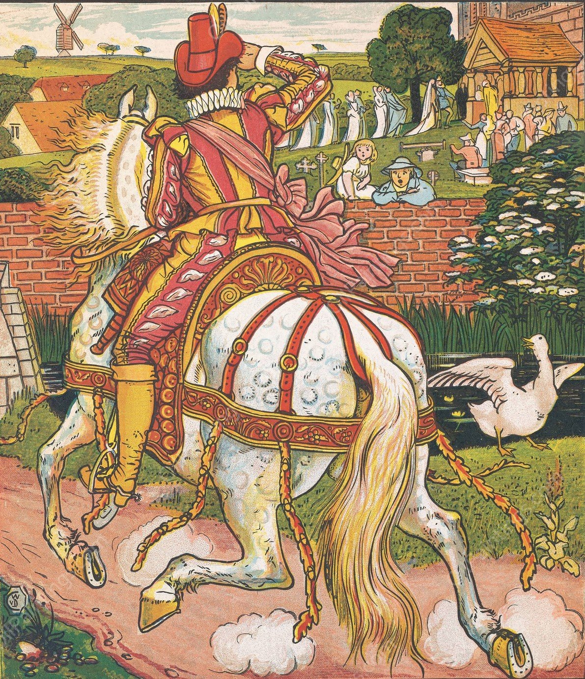 Goody Two Shoes 5  by Walter Crane - Hand-Painted Oil Painting Reproduction