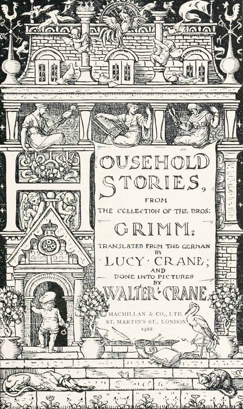 Household stories from the collection of the Bros. Grimm  by Walter Crane - Hand-Painted Oil Painting Reproduction