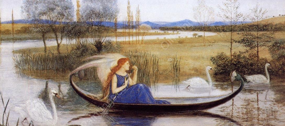 My Soul is an Enchanted Boat... by Walter Crane - Hand-Painted Oil Painting Reproduction