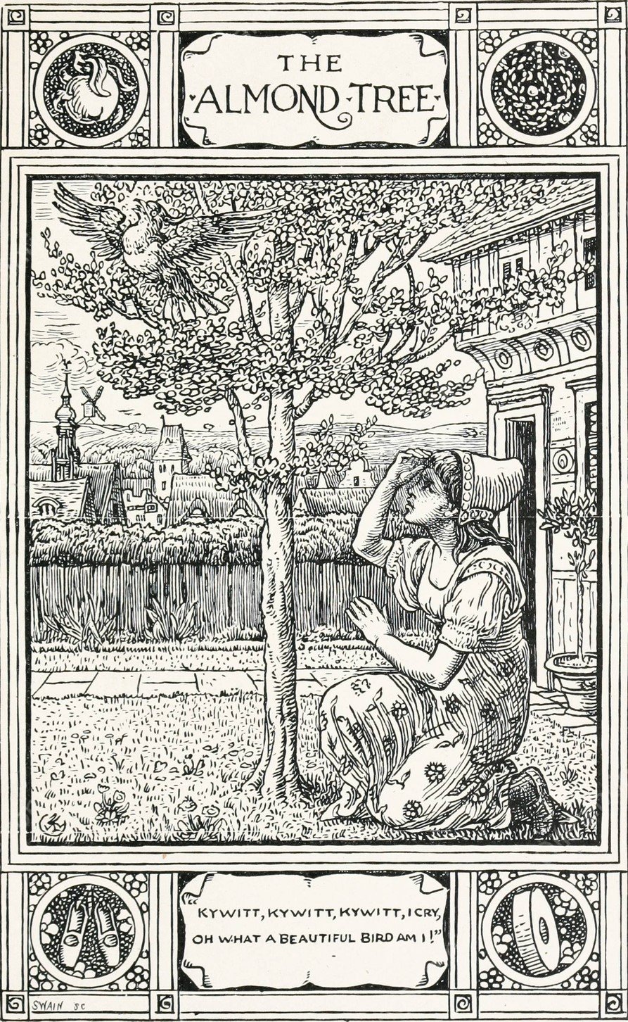 The Almond Tree  by Walter Crane - Hand-Painted Oil Painting Reproduction