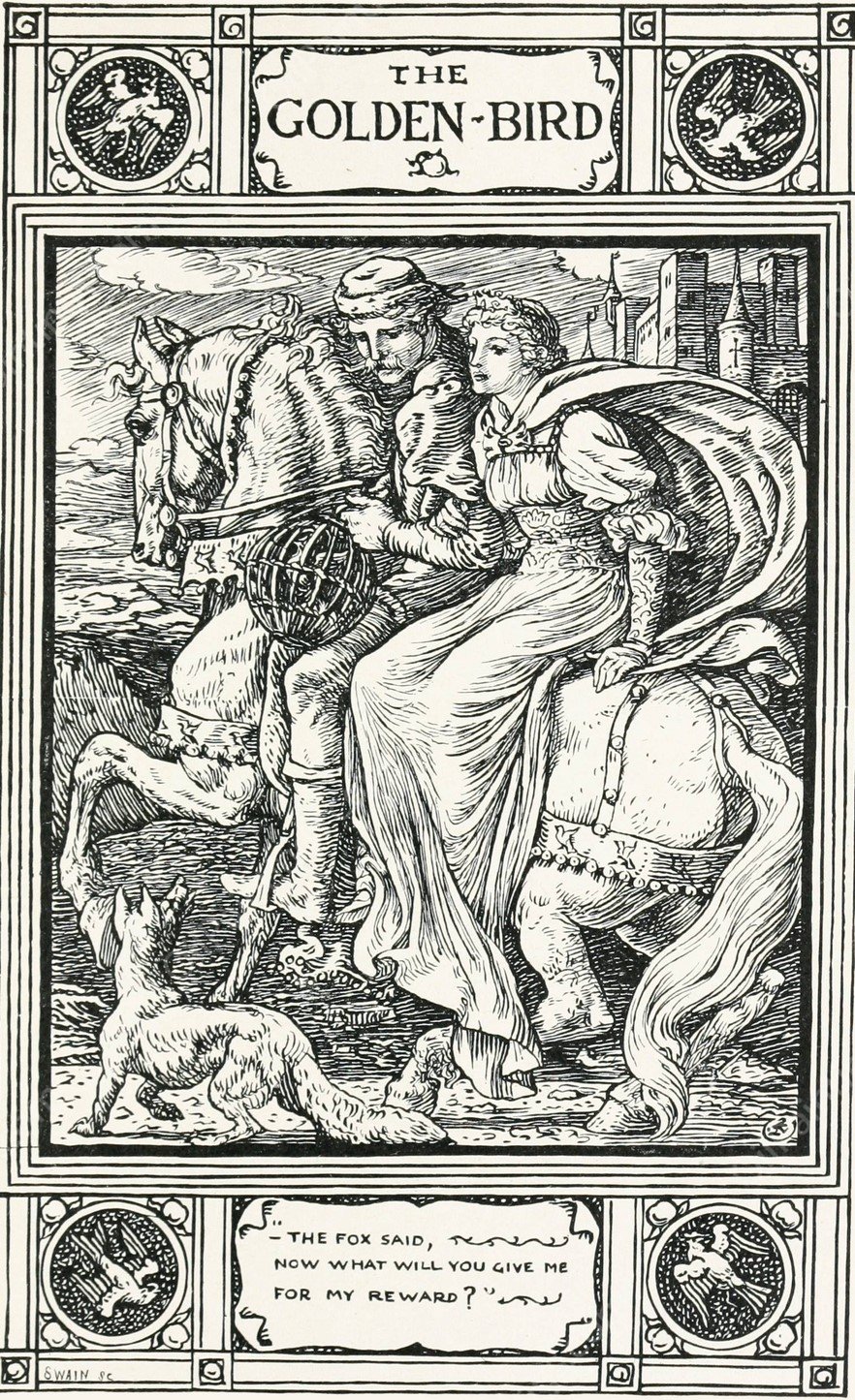 The Golden Bird  by Walter Crane - Hand-Painted Oil Painting Reproduction