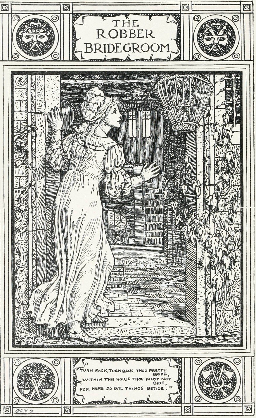 The Robber Bridegroom  by Walter Crane - Hand-Painted Oil Painting Reproduction