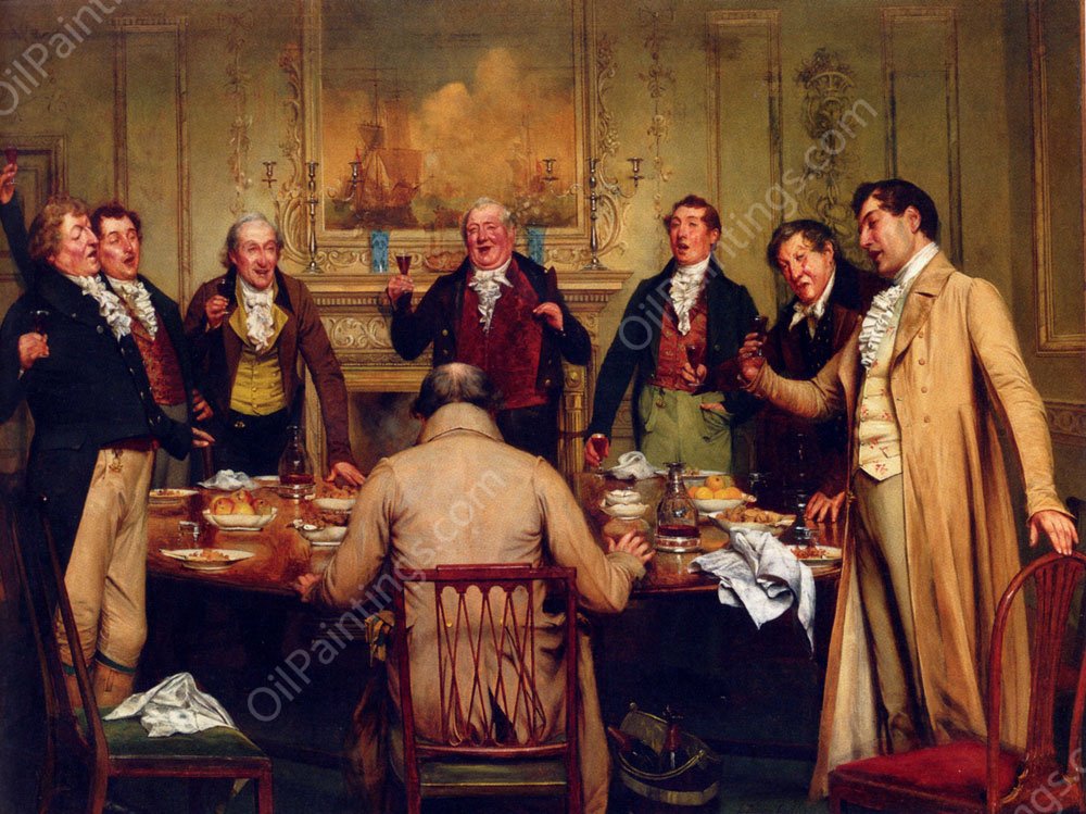 For He's A Jolly Good Fellow And So Say All Of Us by Walter-Dendy Sadler - Hand-Painted Oil Painting Reproduction