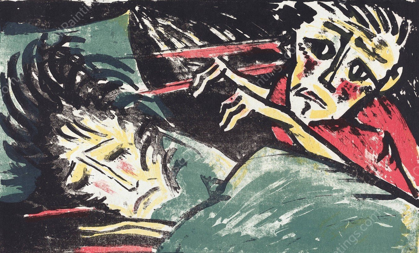 Qual  by Walter Gramatte - Hand-Painted Oil Painting Reproduction