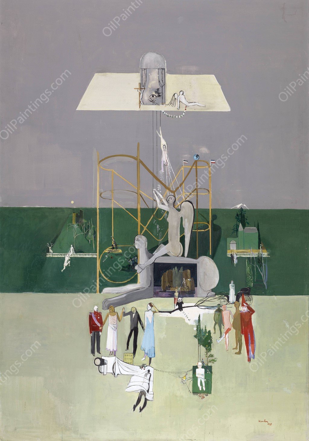 Life  by Walter Kurt Wiemken - Hand-Painted Oil Painting Reproduction