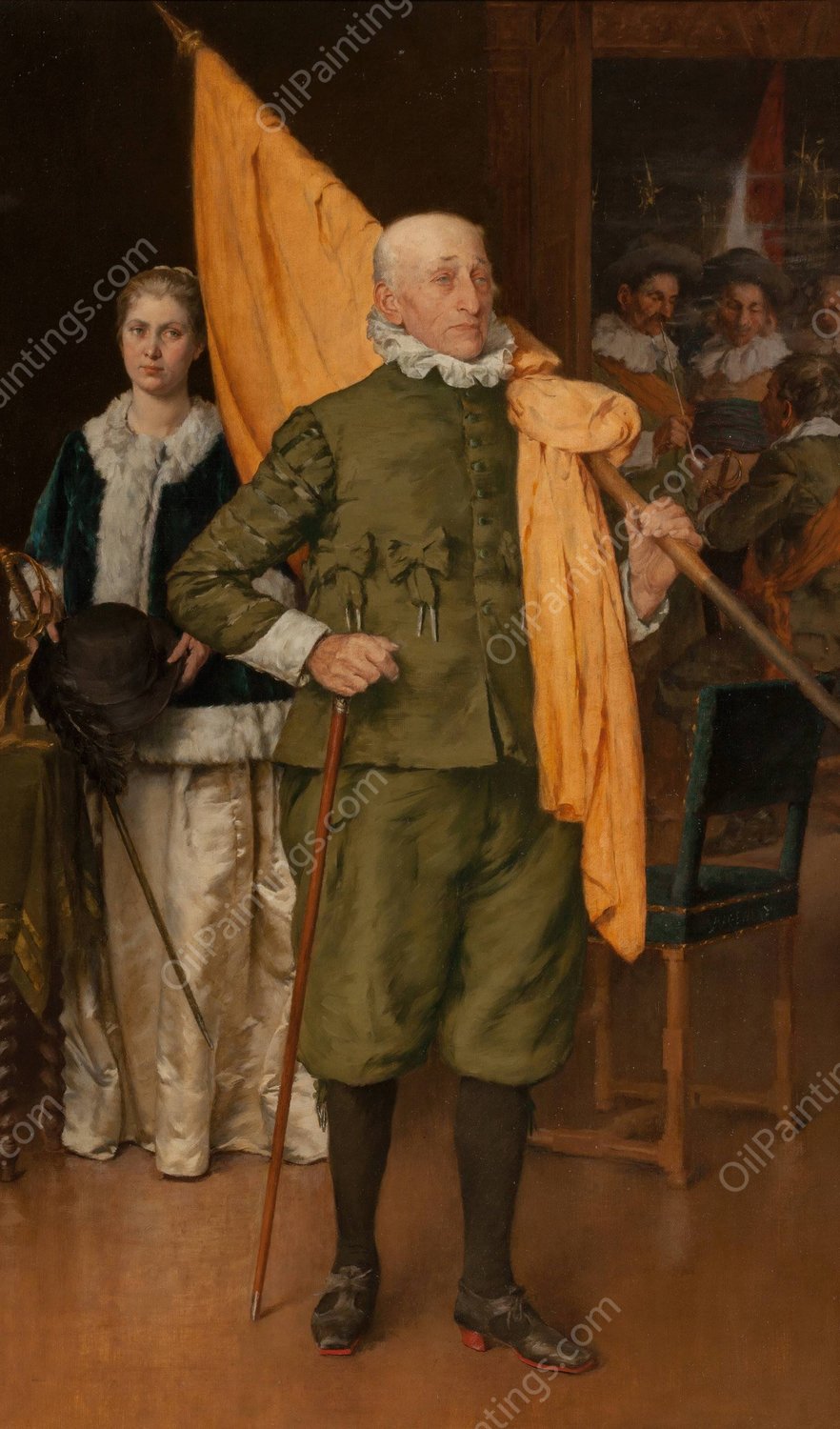 The Old Guard of the House of Orange  by Walter Macewen - Hand-Painted Oil Painting Reproduction
