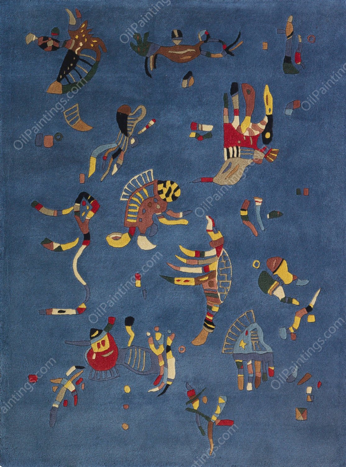 Bleu de ciel  by Wassily Kandinsky - Hand-Painted Oil Painting Reproduction