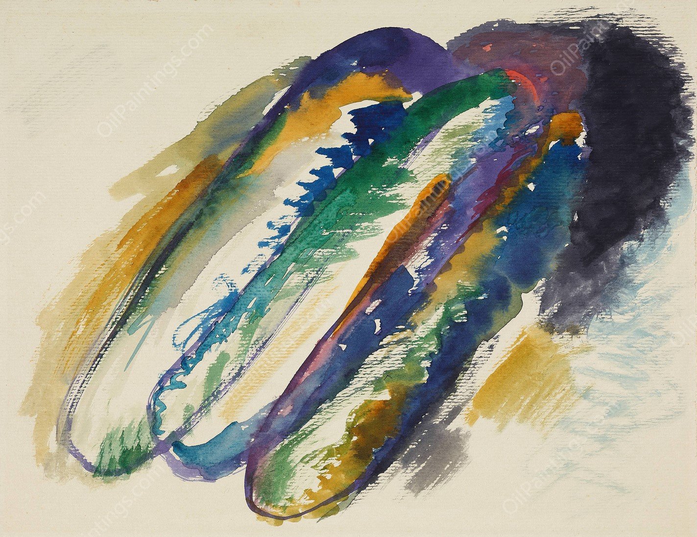 Draft for 'Composition VII' by Wassily Kandinsky - Hand-Painted Oil Painting Reproduction